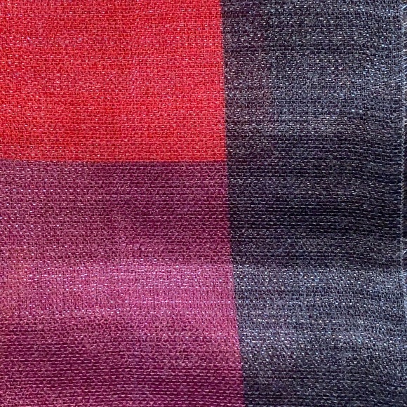 Multicolour large scarf with weekdays script - Picture 2 of 6